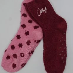 Inter Socks Huissokken Dames 2 Paar - Cosy Socks - Maat 36-41/TU- Anti-slip