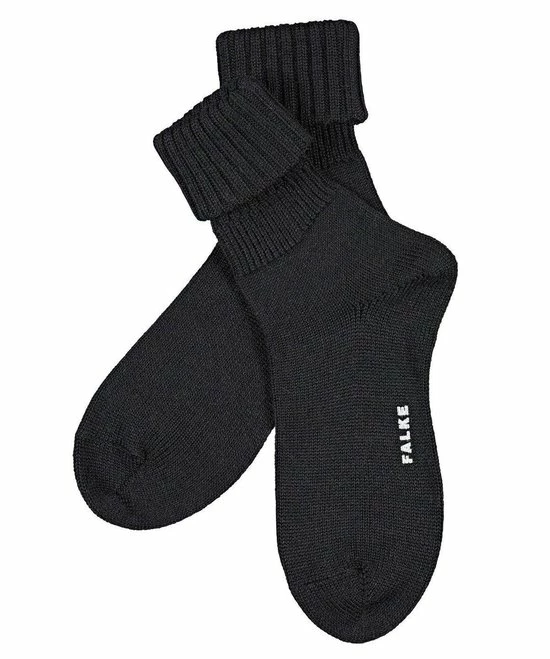 FALKE Striggings Rib Zacht Zonder Motief Met Rib Winter Warm Ondoorzichtig Dik Mid-rise Merinowol Zwart Dames Sokken - Maat 35-38 8 FALKE Striggings Rib Zacht Zonder Motief Met Rib Winter Warm Ondoorzichtig Dik Mid-rise Merinowol Zwart Dames Sokken - Maat 35-38 - Afbeelding 6