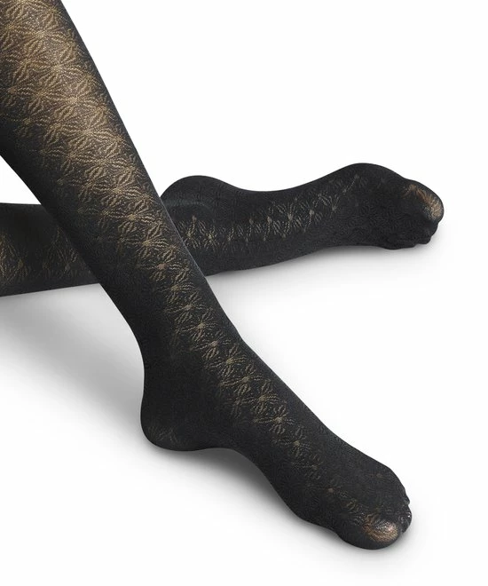 FALKE Microshell Doorzichtig Dun Met Patroon Fijn Sheer 30 Denier Zwart Dames Panty - Maat M 8 FALKE Microshell Doorzichtig Dun Met Patroon Fijn Sheer 30 Denier Zwart Dames Panty - Maat M - Afbeelding 6