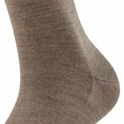 FALKE Softmerino Dik Halfhoog Comfortabel Zonder Motief Zacht Winter Warm Ondoorzichtig Merinowol Katoen Bruin Dames Sokken - Maat 35-36 -Beenmode Verkoop 550x660 9