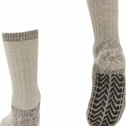 Soga 2-Pack Merino Wollen Huissokken Met Anti-slip Laag S4 - Unisex - Grijs - Maat 39-42 -Beenmode Verkoop 550x668 10