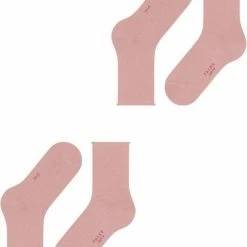 FALKE Happy 2-Pack Zacht Zonder Motief Versterkt Hoogwaardig Mid-rise Robuust Ademend Dekkend Set Katoen Multipack Roze Dames Sokken - Maat 39-42 -Beenmode Verkoop 550x668 2