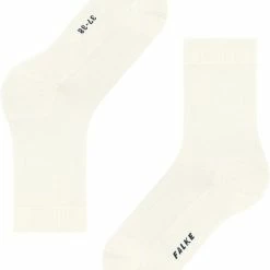 FALKE ClimaWool Versterkt Zonder Patroon Ademend Warm Droog Milieuvriendelijk Elegant Duurzaam Lyocell Maagdelijke Wol Wit Dames Sokken - Maat 41-42 -Beenmode Verkoop 550x669