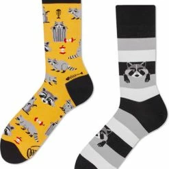 Many Mornings Unisex Sokken - Raccoon Bandit - Unisex - Maat: 39-42