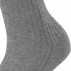 FALKE Cosy Wool Boot Zonder Motief Zacht Dik Winter Warm Ondoorzichtig Halfhoog Comfortabel Wol Grijs Dames Sokken - Maat 39-42 -Beenmode Verkoop 550x692 1