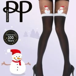 Pretty Polly Snowman Christmas Mock Hold Up Tights -Beenmode Verkoop 550x697