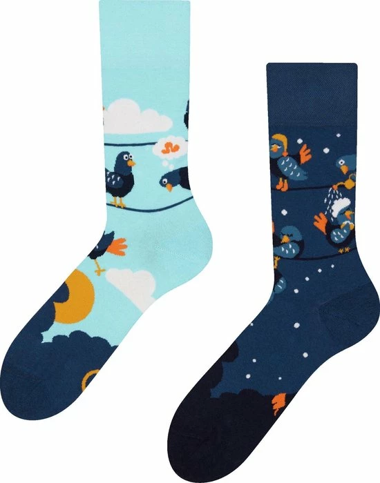 Good Mood Sokken - Grappige Duiven - Maat - 35-38 3 Good Mood Sokken - Grappige Duiven - Maat - 35-38