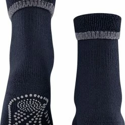 FALKE Cuddle Pads Slofsokken Comfortabel Warm Winter Antislip Ondoorzichtig Zacht Mid-rise Zonder Motief Met Noppen Katoen Merino Wol Blauw Dames Sokken - Maat 35-38 -Beenmode Verkoop 550x701 5