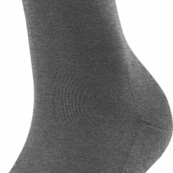 FALKE ClimaWool Verstevigde Kniekousen Zonder Patroon Zeer Ademend Warm Droog Milieuvriendelijk Met Glans Elegant Duurzaam Lyocell Maagdelijke Wol Grijs Dames Sokken - Maat 39-40 -Beenmode Verkoop 550x707 3