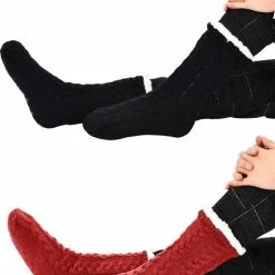 JAXY Huissokken - Huissokken Dames En Heren - Verwarmde Sokken - Anti Slip Sokken - Fleece Sokken - Dikke Sokken - Fluffy Sokken - Slofsokken - Warme Sokken - Bedsokken - Gevoerde Sokken - Winter Sokken - 2 Paar - Zwart En Rood 15 JAXY Huissokken - Huissokken Dames En Heren - Verwarmde Sokken - Anti Slip Sokken - Fleece Sokken - Dikke Sokken - Fluffy Sokken - Slofsokken - Warme Sokken - Bedsokken - Gevoerde Sokken - Winter Sokken - 2 Paar - Zwart En Rood -Beenmode Verkoop 550x714