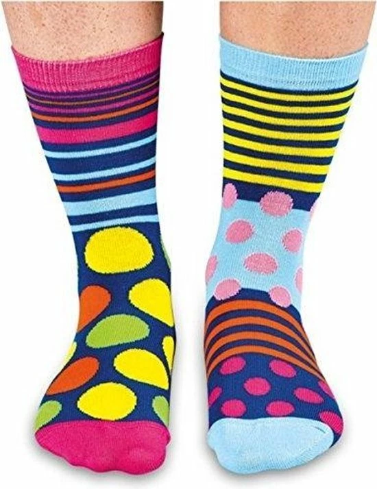 United Oddsocks Polka Face Sokken Mismatched Multipack Maat 37-42 6 United Oddsocks Polka Face Sokken Mismatched Multipack Maat 37-42 - Afbeelding 4