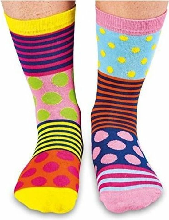 United Oddsocks Polka Face Sokken Mismatched Multipack Maat 37-42 5 United Oddsocks Polka Face Sokken Mismatched Multipack Maat 37-42 - Afbeelding 3