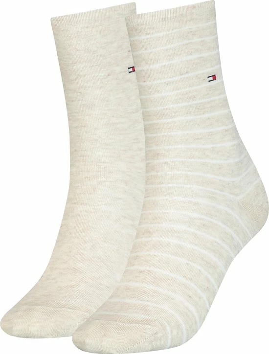Tommy Hilfiger WOMEN SOCK 2P SMALL STRIPE Vrouwen Sokken Maat 39-42 4 Tommy Hilfiger WOMEN SOCK 2P SMALL STRIPE Vrouwen Sokken Maat 39-42 - Afbeelding 2