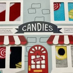 Merkloos Happy Sokken In Leuke Giftbox - Sweety Candy Store Snoepjes Sok - Cadeau Doos Met 4 Paar Funny Candies Socks - Maat 38 Tot 44 -Beenmode Verkoop 550x732