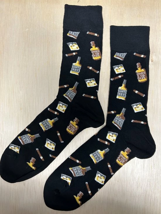 Merkloos SOKn. Trendy Sokken *WHISKEY* Maat 35-41 (ook Leuk Om Kado Te Geven !) 4 Merkloos SOKn. Trendy Sokken *WHISKEY* Maat 35-41 (ook Leuk Om Kado Te Geven !) - Afbeelding 2