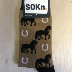 Merkloos SOKn. Trendy Sokken PAARD Maat 40-46 (ook Leuk Om Kado Te Geven !)