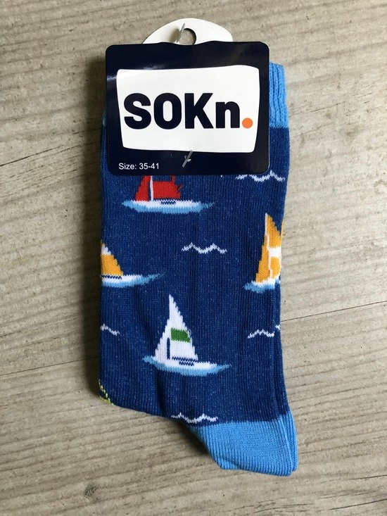 Merkloos SOKn.trendy Sokken "ZEILBOOT" 35-41 (Ook Leuk Om Kado Te Geven !) 3 Merkloos SOKn.trendy Sokken "ZEILBOOT" 35-41 (Ook Leuk Om Kado Te Geven !)