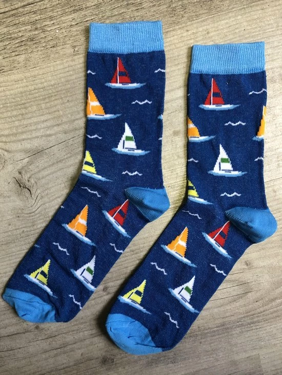 Merkloos SOKn.trendy Sokken "ZEILBOOT" 35-41 (Ook Leuk Om Kado Te Geven !) 4 Merkloos SOKn.trendy Sokken "ZEILBOOT" 35-41 (Ook Leuk Om Kado Te Geven !) - Afbeelding 2