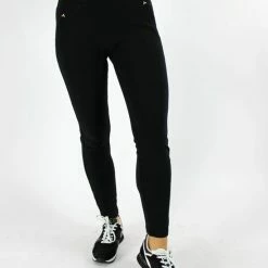 Merkloos Dames Tregging Isabella S/M- Zwart - Luxe & Comfort - Hoge Taille