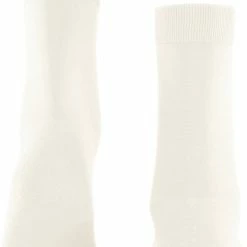 FALKE ClimaWool Versterkt Zonder Patroon Ademend Warm Droog Milieuvriendelijk Elegant Duurzaam Lyocell Maagdelijke Wol Wit Dames Sokken - Maat 41-42 -Beenmode Verkoop 550x755 1