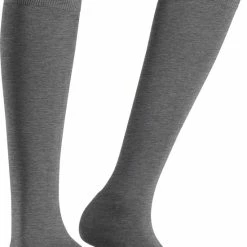 FALKE ClimaWool Verstevigde Kniekousen Zonder Patroon Zeer Ademend Warm Droog Milieuvriendelijk Met Glans Elegant Duurzaam Lyocell Maagdelijke Wol Grijs Dames Sokken - Maat 39-40 -Beenmode Verkoop 550x766 1
