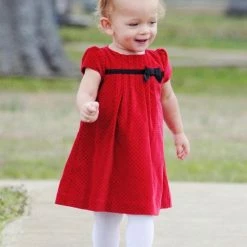 Baby Emporio Baby Meisje Maillot Leggings-maat 12-24 Maanden-rood-anti-slip Zooltjes-katoen -Beenmode Verkoop 550x772 2