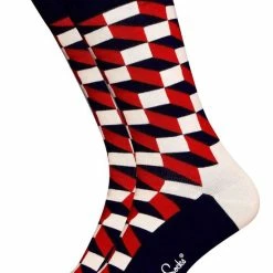 Happy Socks - Filled Optic - Blauw/Wit/Rood - Unisex - Maat 41-46 13 Happy Socks - Filled Optic - Blauw/Wit/Rood - Unisex - Maat 41-46 -Beenmode Verkoop 550x785 3
