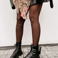 Gabriella Panty Met Stippen Puntina 20 DEN Zwart, Maat L (4)