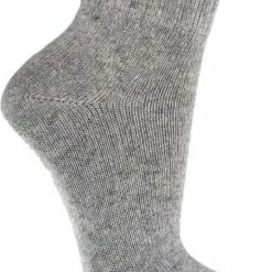 SOCKS4FUN Kasjmier En Merino Wollen Sokken - 2 Paar - Grijs - Maat 39-42